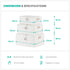 Hamper Baskets Set of 3 - White